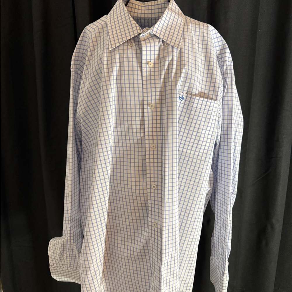 Men's Blue Checkered Shirt